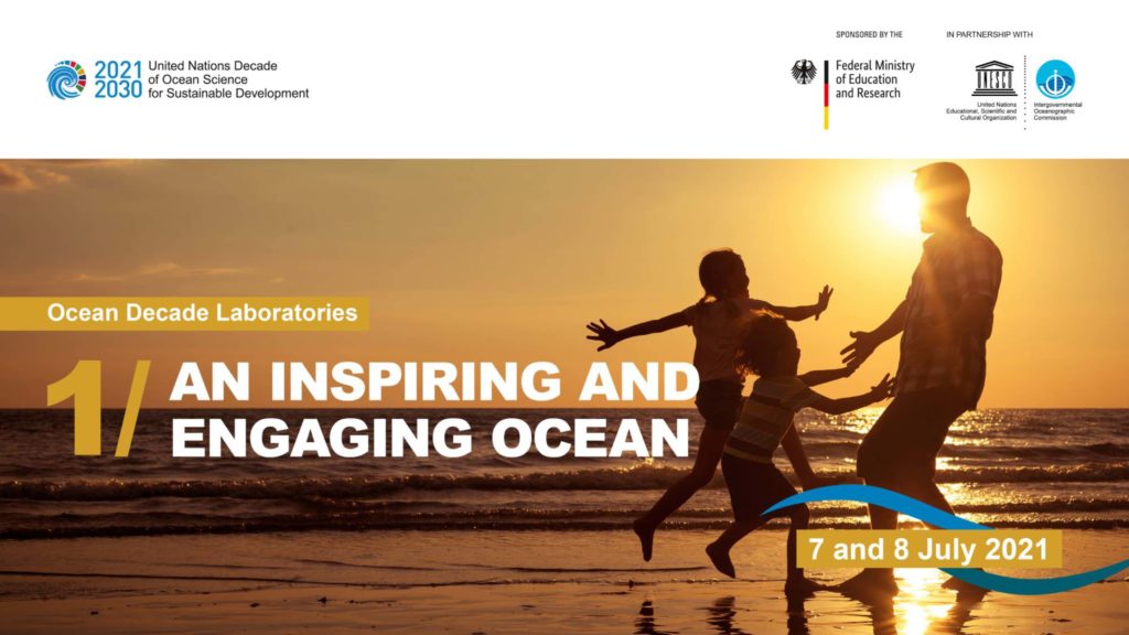 Header of the Ocean Decade Laboratory on 'An Inspiring and Engaging Ocean' 