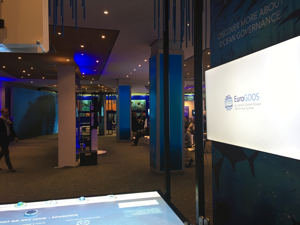 EuroGOOS interactive exhibition stand at Our Ocean 2017
