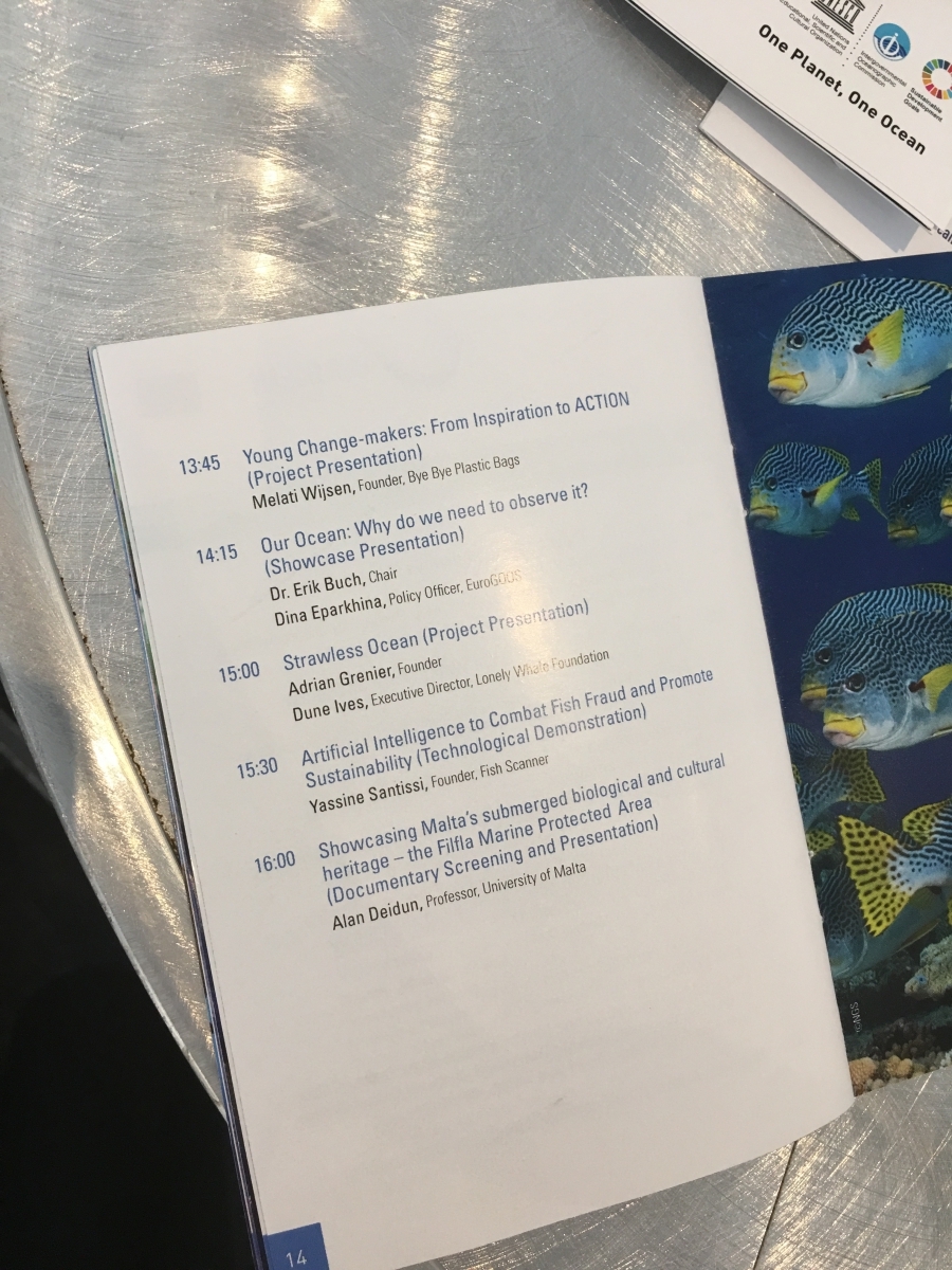 Ocean Talks at the Our Ocean 2017 exhibition 