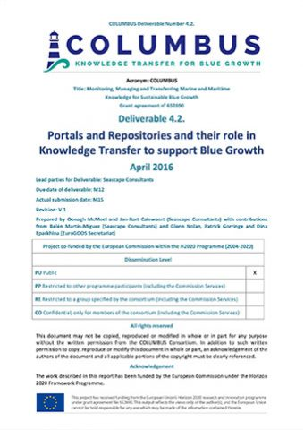 COLUMBUS D4.2 Marine Data Portals
