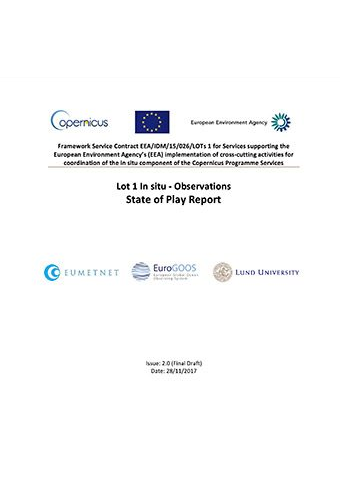 Copernicus In Situ State Of Play Report Observations Data 2017