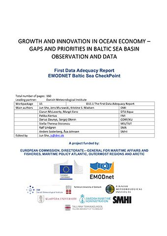 EMODnet Baltic Checkpoint First Data Adequacy Report 2016