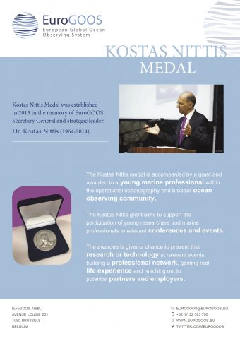 EuroGOOS Kostas Nittis Medal Flyer