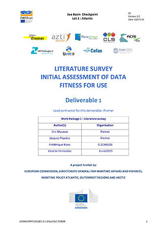 EMODnet Altantic Checkpoint Literature Survey 2016