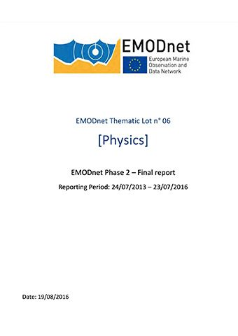 EMODnet Physics Phase-2 Report 2016