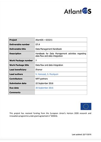 AtlantOS D7.4 Data Management Handbook 2016